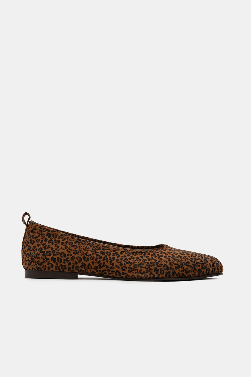 Leopard Suede Liola Minimal Ballerina
