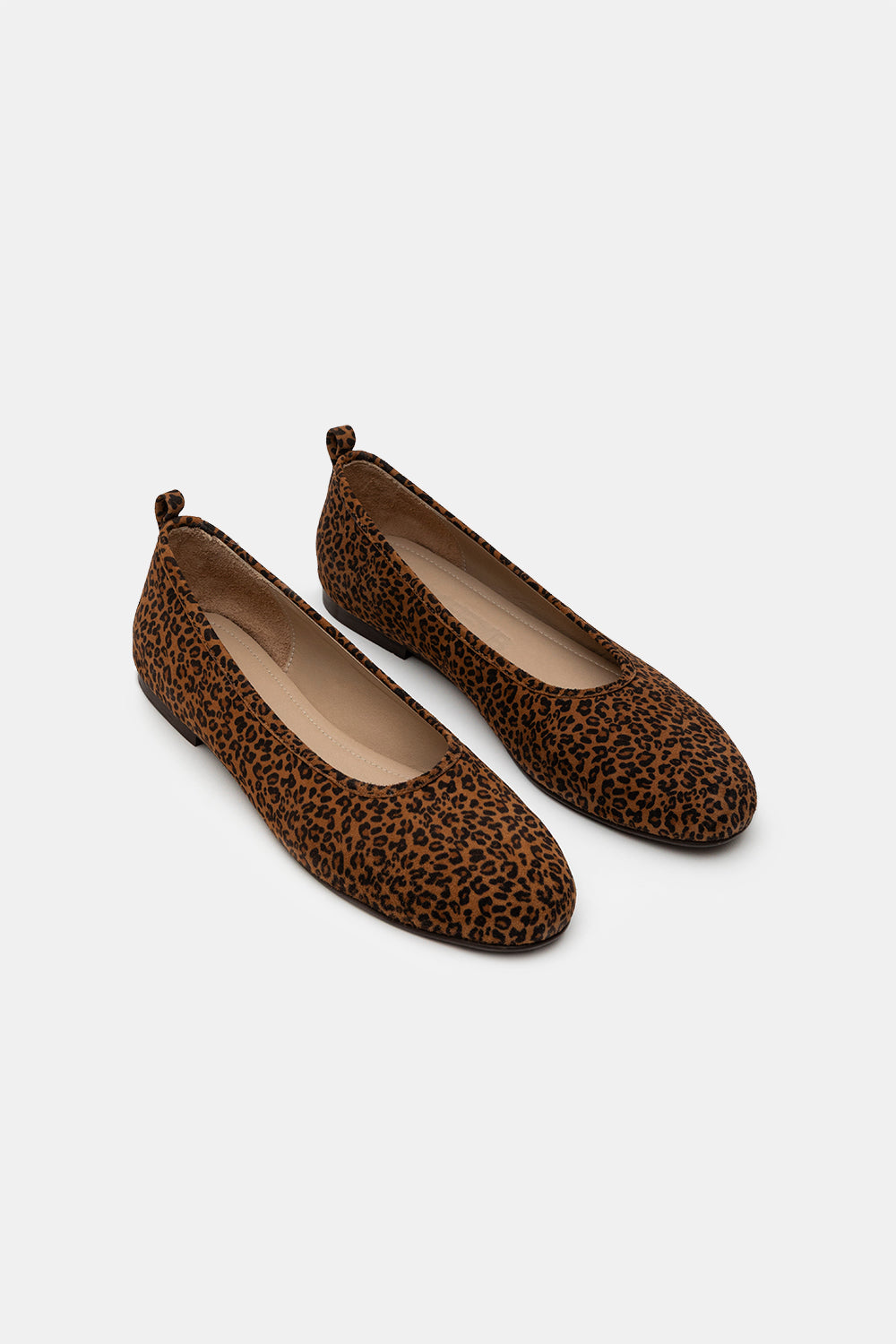 Leopard Suede Liola Minimal Ballerina