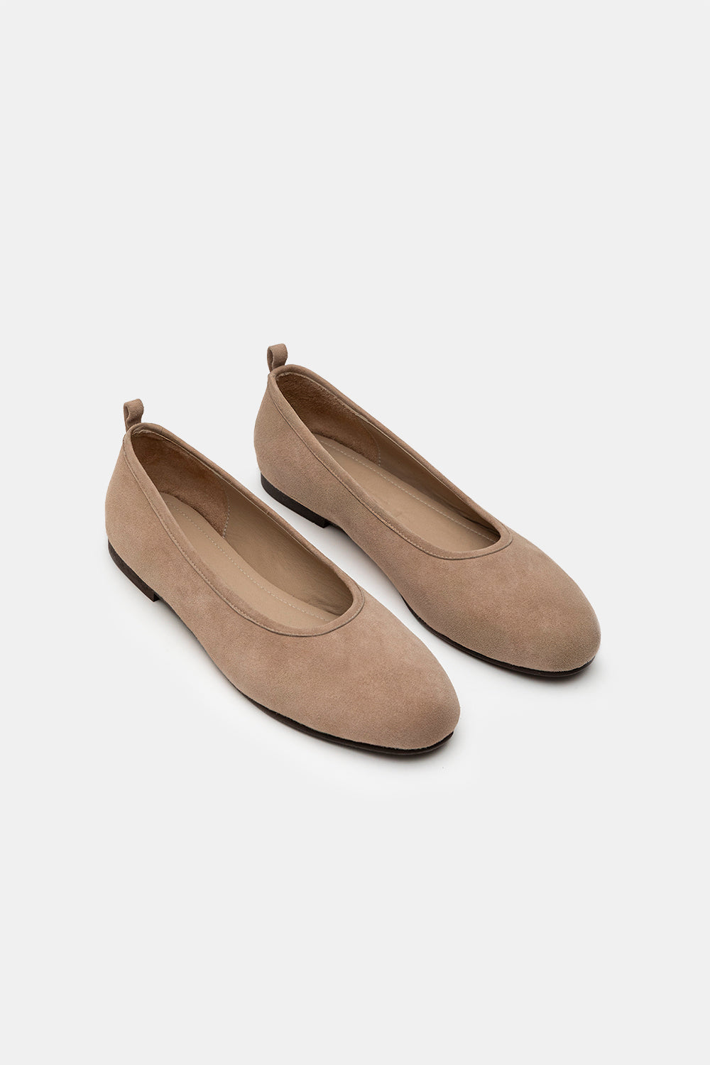 Powder Suede Liola Minimal Ballerinas
