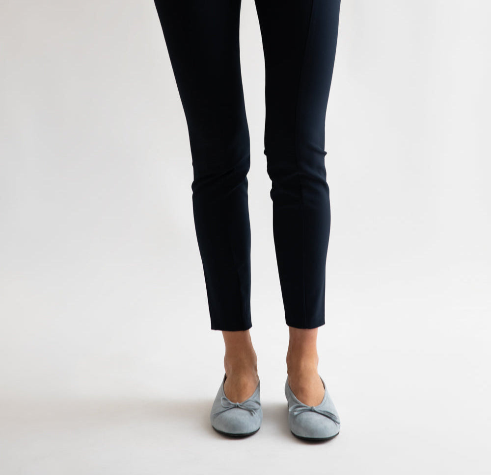 Baby Blue Suede Melin Ballerina
