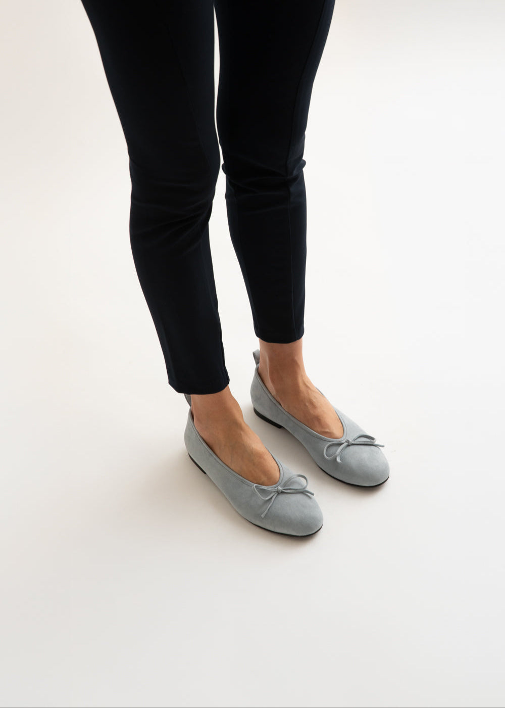 Baby Blue Suede Melin Ballerina