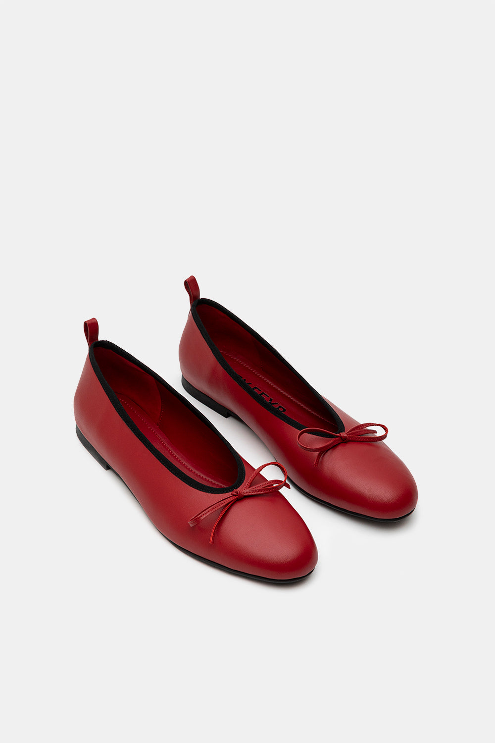 Red Lambskin Melin Ballerina