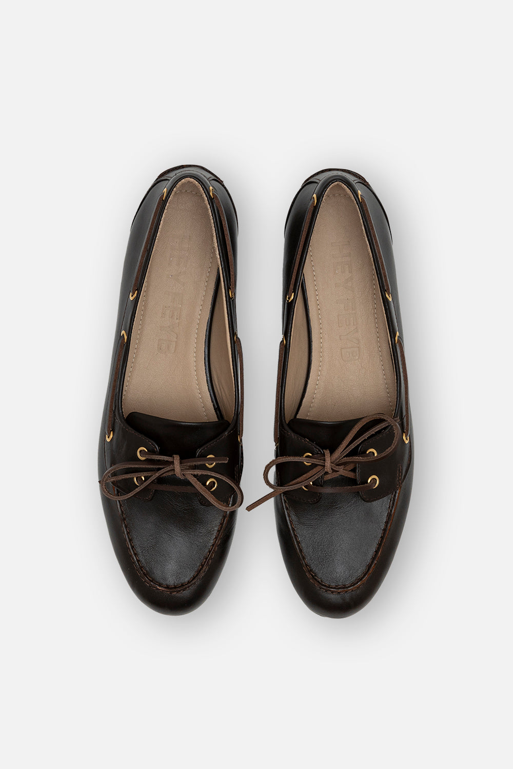 Bitter Brown Leather Navia Loafers